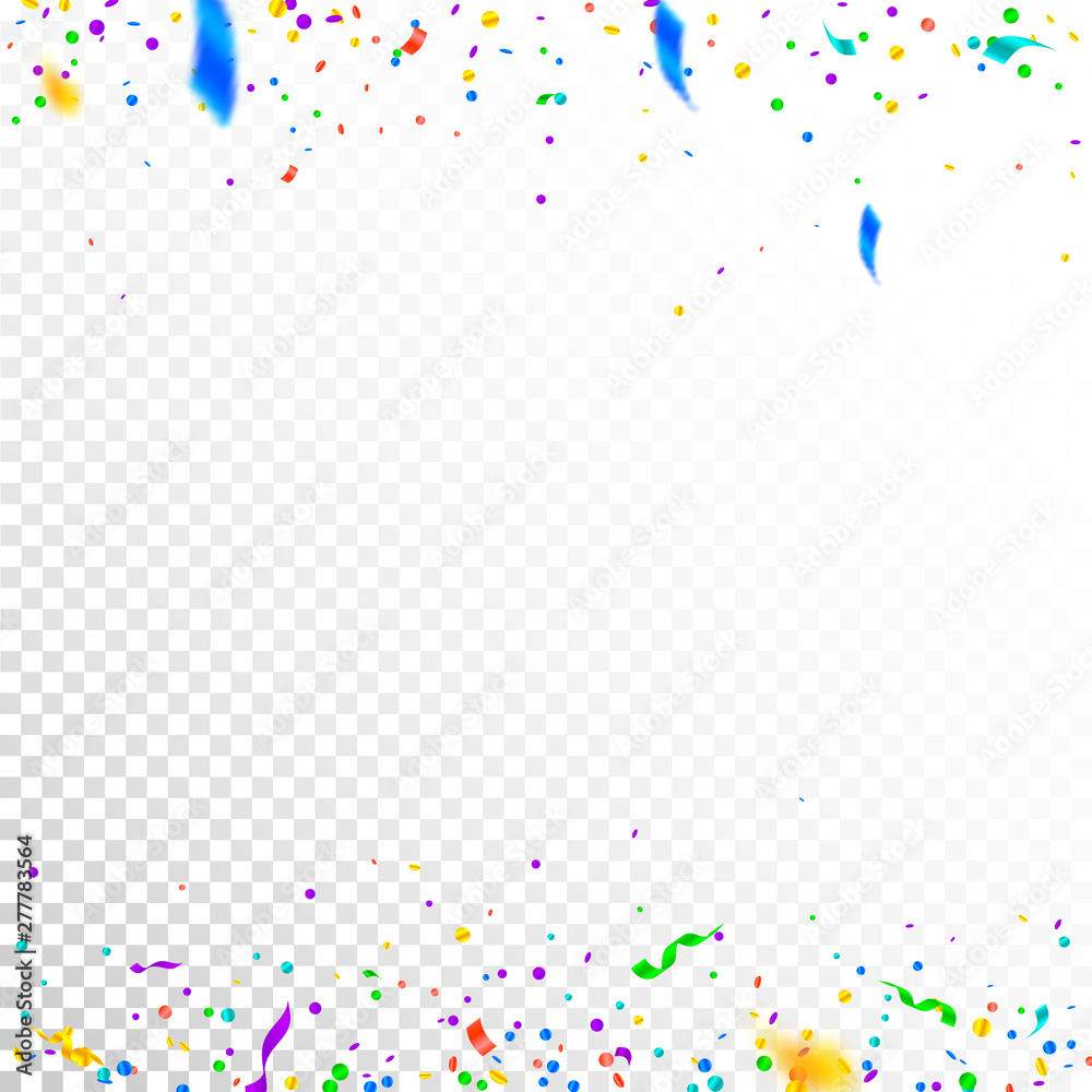 Streamers and confetti. Colorful tinsel and foil r Streamers and confetti. Colorful tinsel and foil r