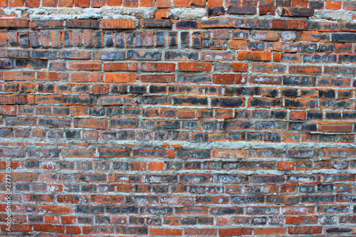 Background of old brick wall. Background red brick wall pattern texture background Wallpaper.