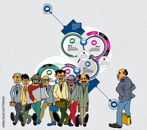 Business infographic layout. Design colorful presentation templates.