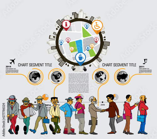 Business infographic layout. Design colorful presentation templates.