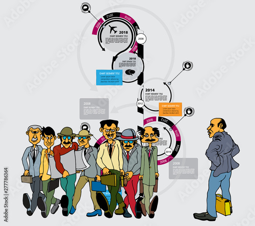 Business infographic layout. Design colorful presentation templates.
