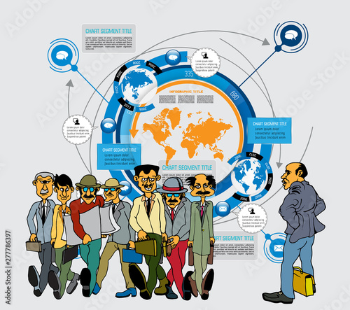 Business infographic layout. Design colorful presentation templates.