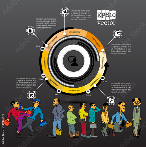 Business infographic layout. Design colorful presentation templates.