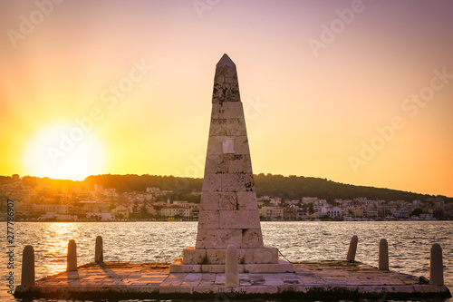 Sunset in the city of Argostoli, Kefalonia island, Greece © Jelena