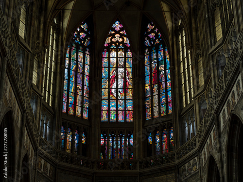 vetrate lavorate della chiesa di Santa Maria di Týn a Praga