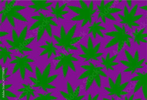 Cannabis leaf marijuana vector colorful illustration ganja 