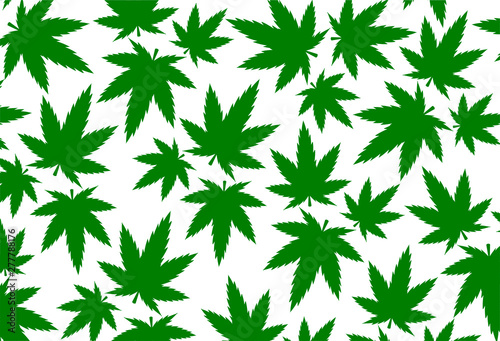 Cannabis leaf marijuana vector colorful illustration ganja 