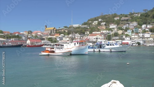 The colourful Carenage, St. George's, Grenada, Windward Islands, West Indies, Caribbean, Central America photo