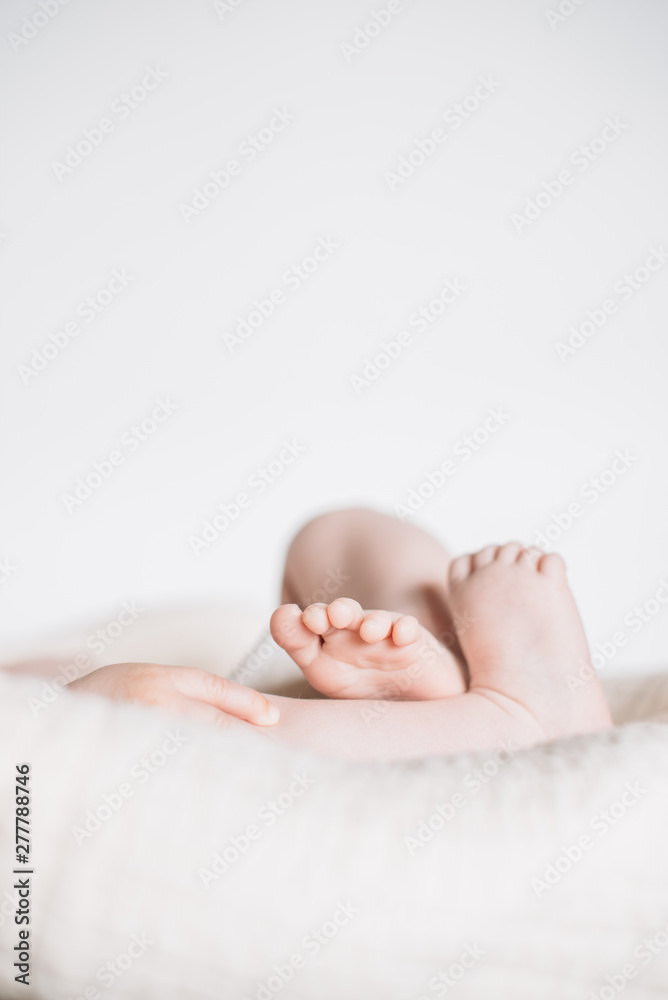 Charming cute baby feet and fingers of new born Charming cute baby feet and fingers of new born