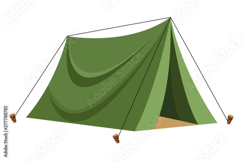 Camping travel tent equipment cartoon photo