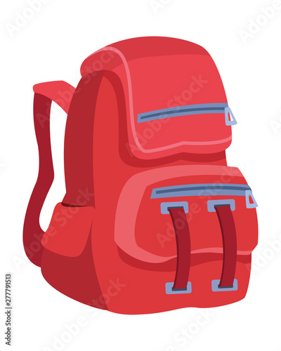 School backpack education cartoon isolated