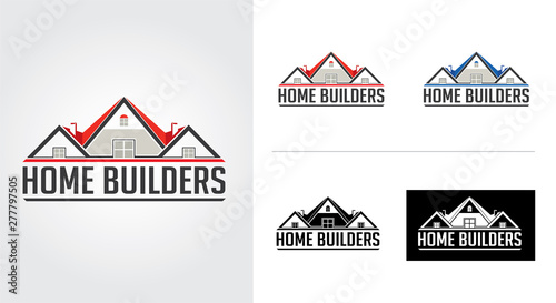 Real Estate minimalist and creative logo set