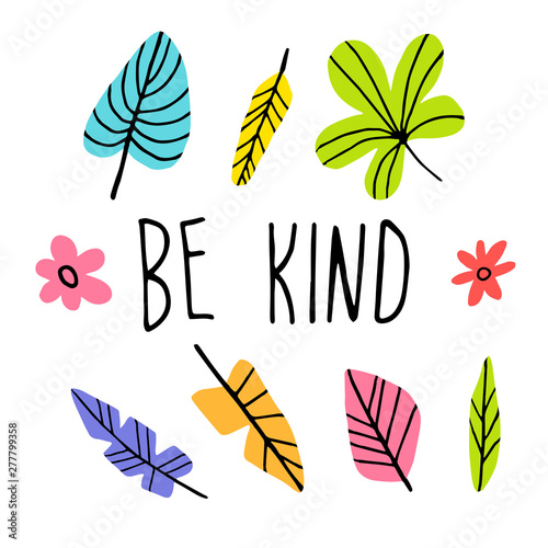 Be kind - Cute hand drawn print