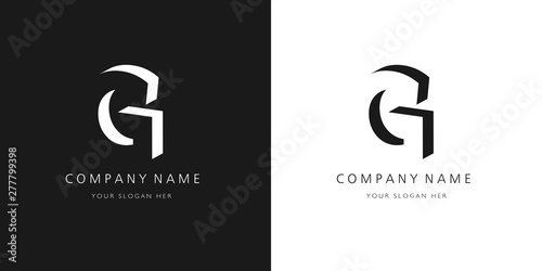 g logo, modern design letter character photo