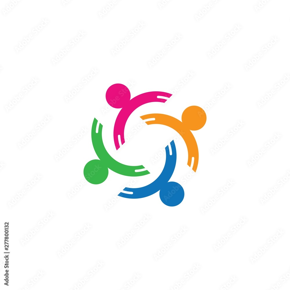Community logo vector icon illustration Community logo vector icon illustration