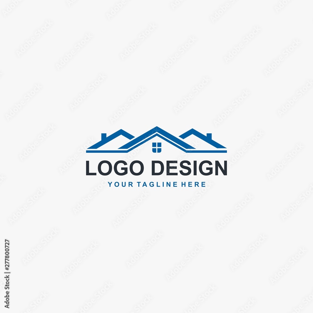 Real estate logo design vector. Sign house logo illustration. Abstract logo design for real estate company business. Real estate logo design vector. Sign house logo illustration. Abstract logo design for real estate company business.