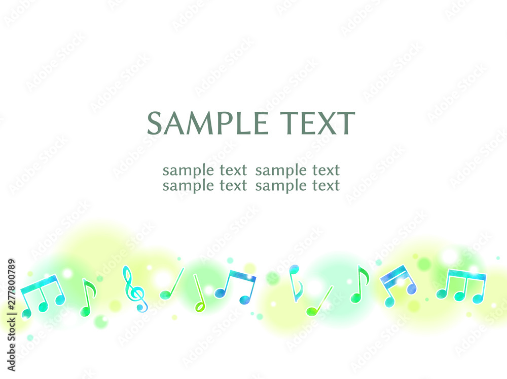 音符のイラスト背景 ふわふわ 青と緑 Stock Vector Adobe Stock 音符のイラスト背景 ふわふわ 青と緑 Stock Vector Adobe Stock