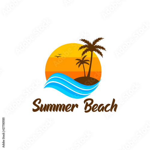 Summer Beach Logo Design Inspiration