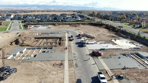 New residential construction fly over 
