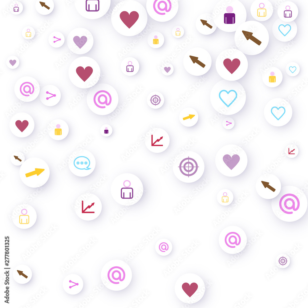 Social media marketing, Communication concept. Social media marketing, Communication concept.
