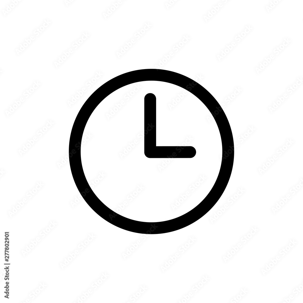 Clock symbol icon vector illustration Clock symbol icon vector illustration