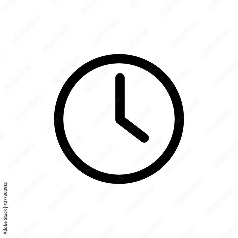 Clock symbol icon vector illustration Clock symbol icon vector illustration