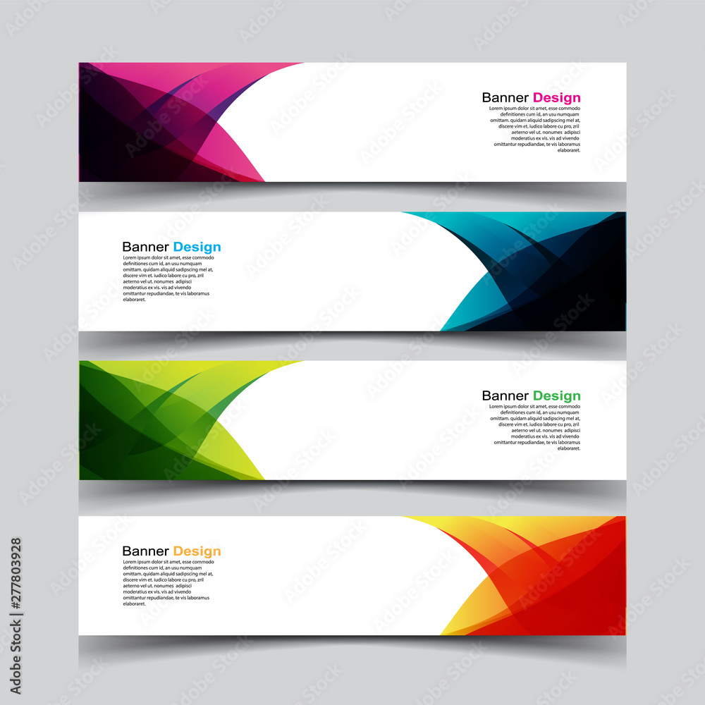 Vector Abstract geometry banner web template background Vector Abstract geometry banner web template background