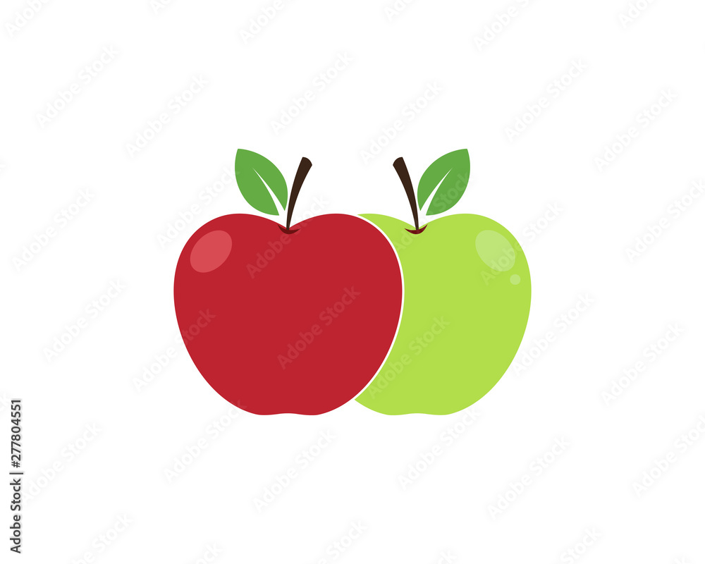 Apple vector illustration icon Apple vector illustration icon