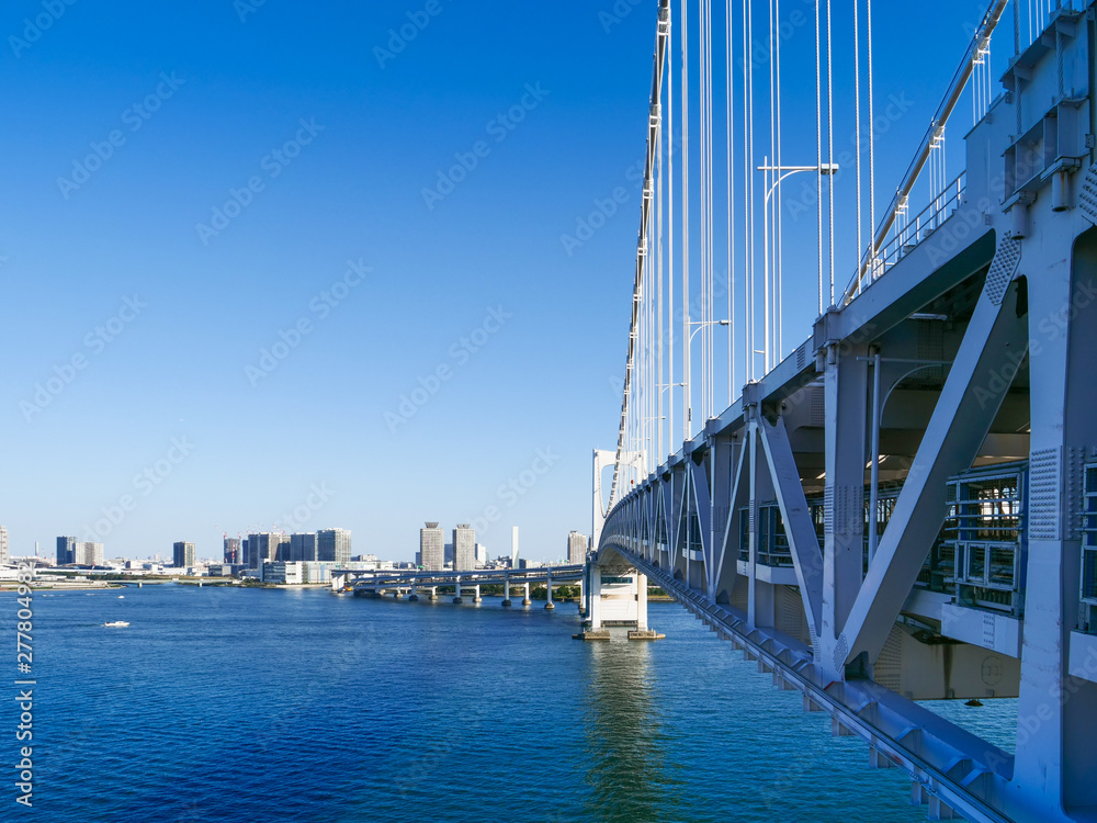 Obraz premium レインボーブリッジと東京ベイエリア