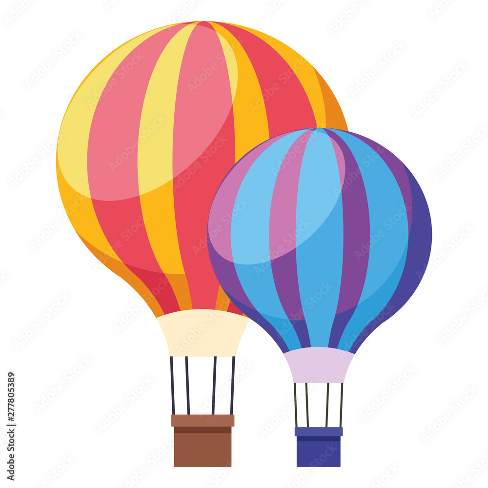 colorful hot air balloons symbol colorful hot air balloons symbol
