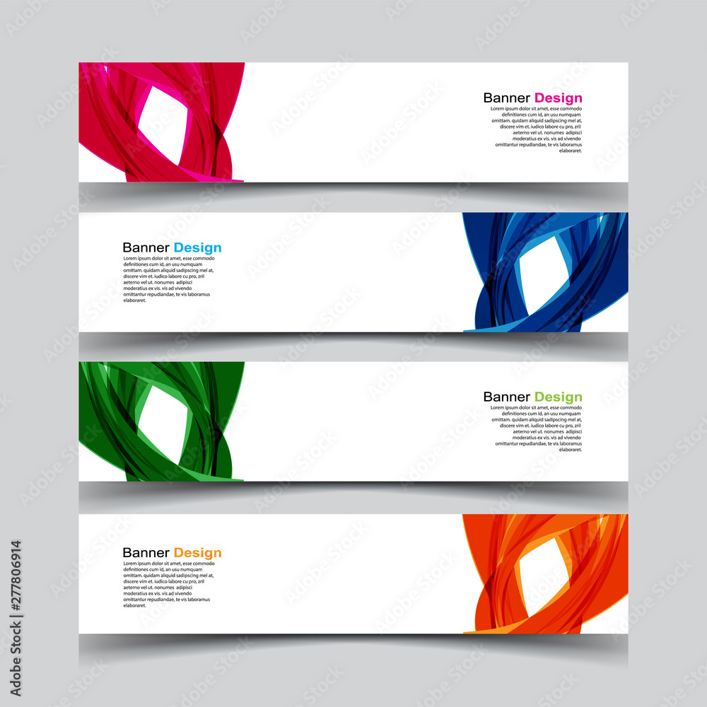 Fototapeta premium Vector Abstract geometry banner web template background