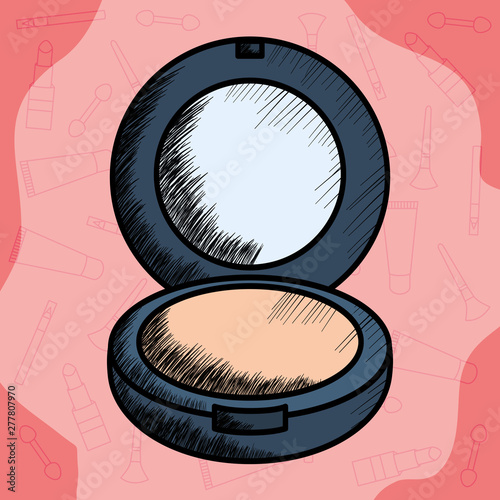 blush make up drawing icon