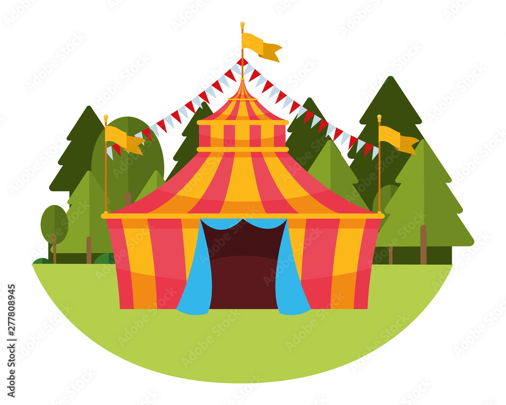 big circus in the forest big circus in the forest