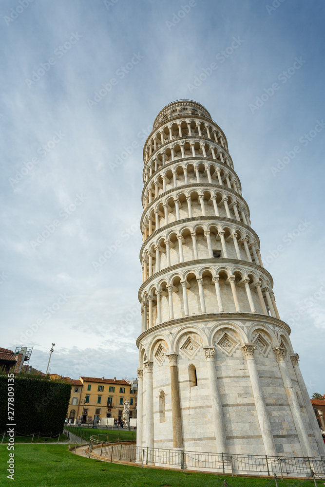 Pisa tower leaning in Italy