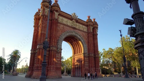 Arc de Triumf, L'Arc de Triumph, in Barcelona, Spain. photo