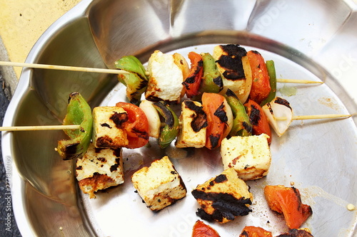 Grilled vegetable in dish