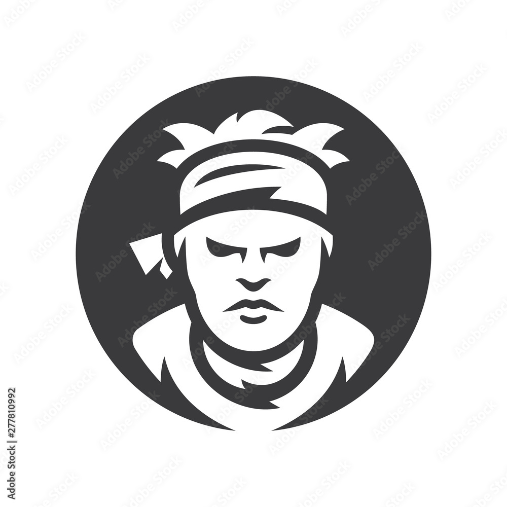Rock man Vector silhouette sign Rock man Vector silhouette sign