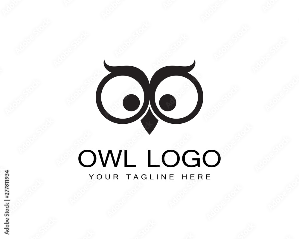 Owl logo template vector Owl logo template vector