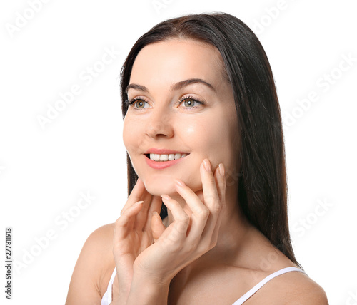 Beautiful young woman with ...