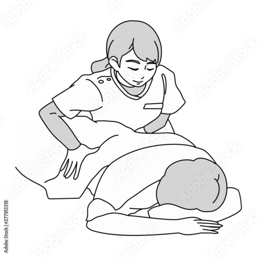 整体 マッサージ イラスト Stock Vector Adobe Stock