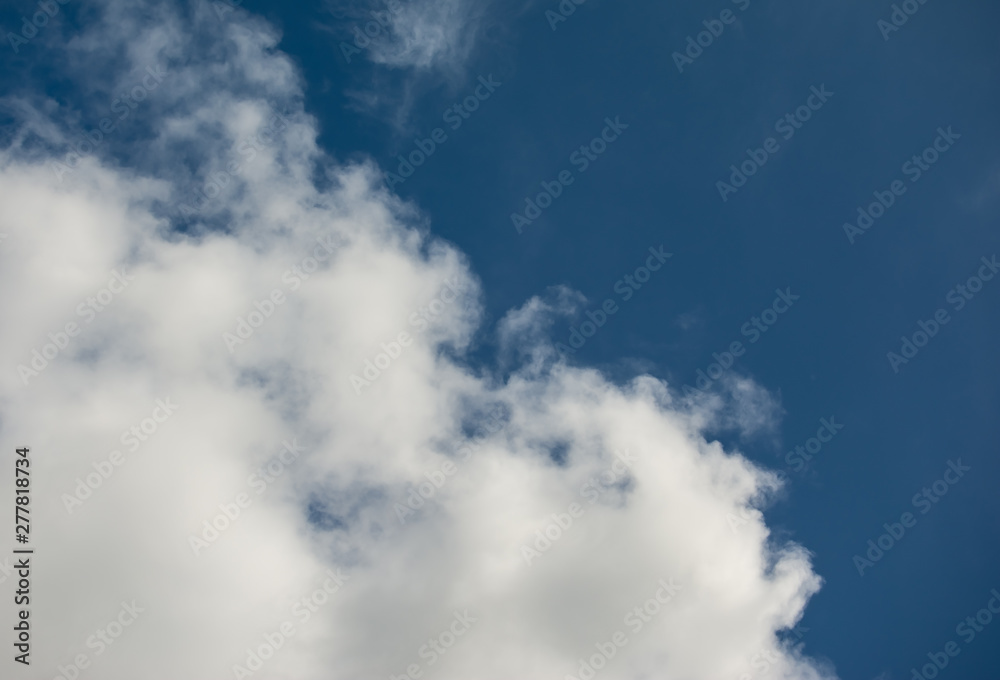 clouds in the blue sky