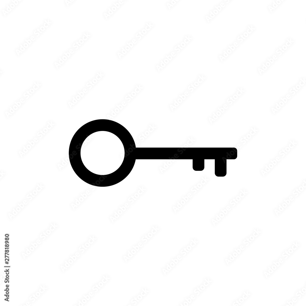 Key icon vector symbol illustration Key icon vector symbol illustration