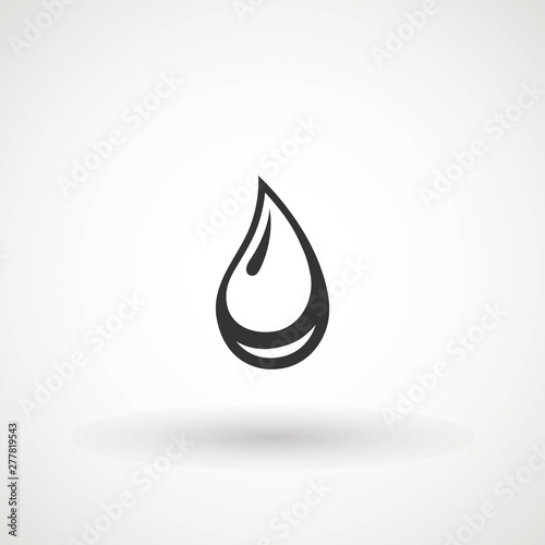 Drop Water, Splash Water Icon Rain Vector Logo Template Vector illustration