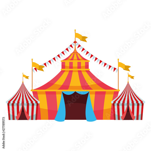 big top circus with flag © Jemastock