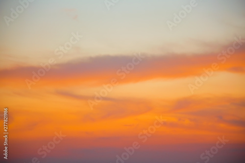 silhouette concept  Golden sky background, twilight sky after sunset. © Umaporn Y.