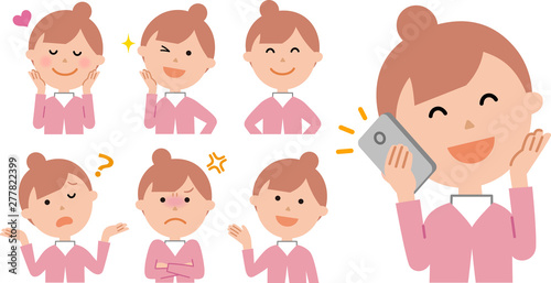 女性の表情 色々2