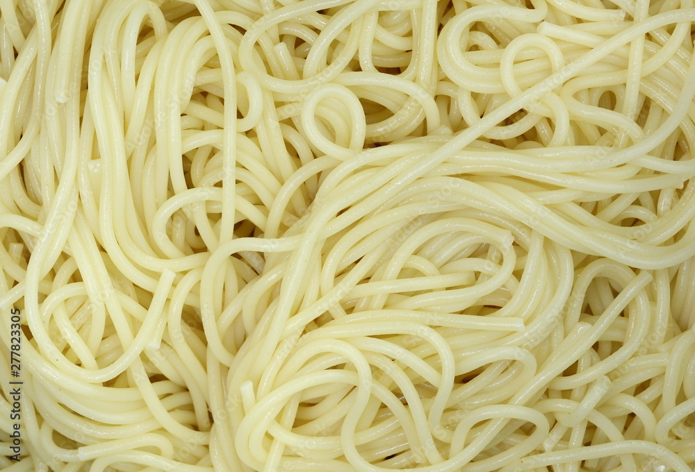 Spaghetti - Plain Italian spaghetti pasta background. 