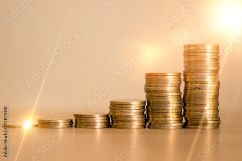 stacks of coins 