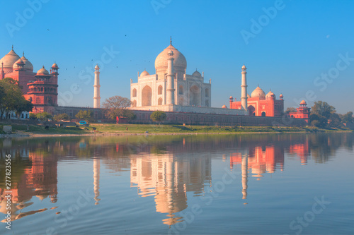 Tourist visit and travel in Taj Mahal - Agra, India