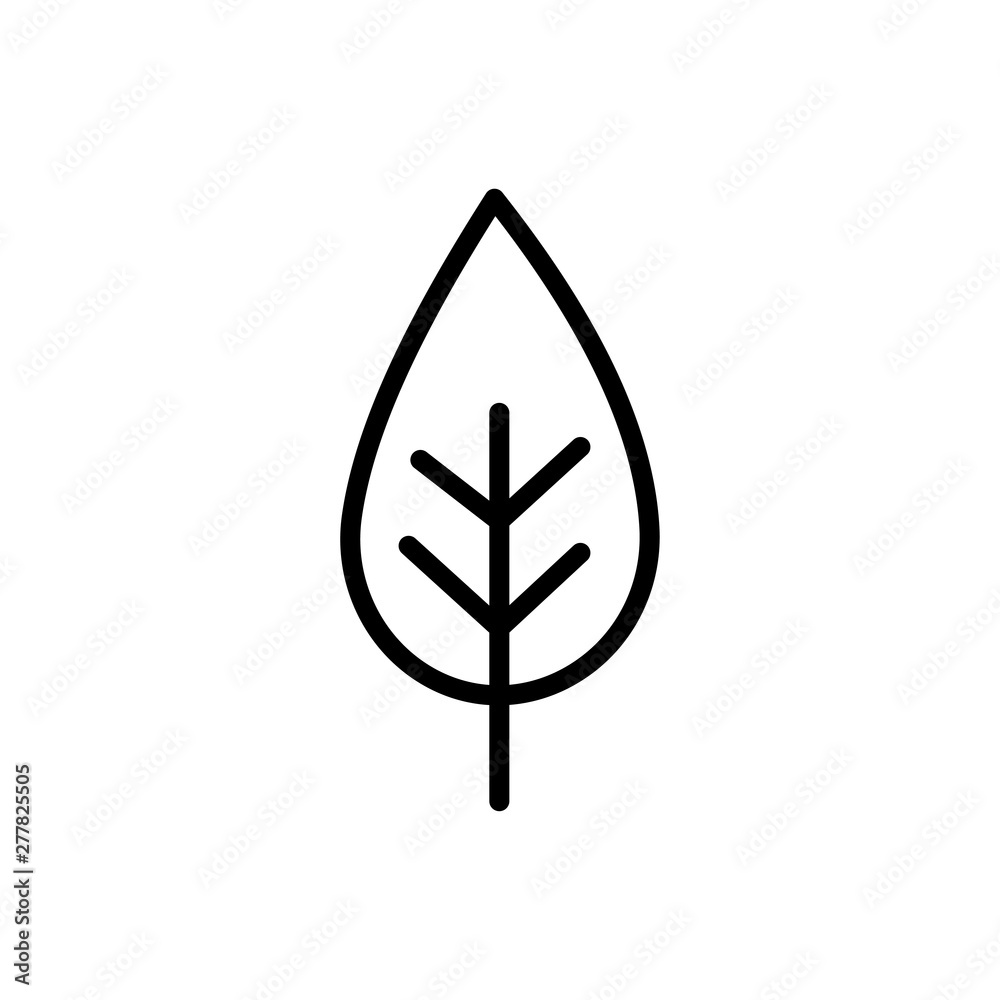 Leaf line symbol icon vector illustration Leaf line symbol icon vector illustration